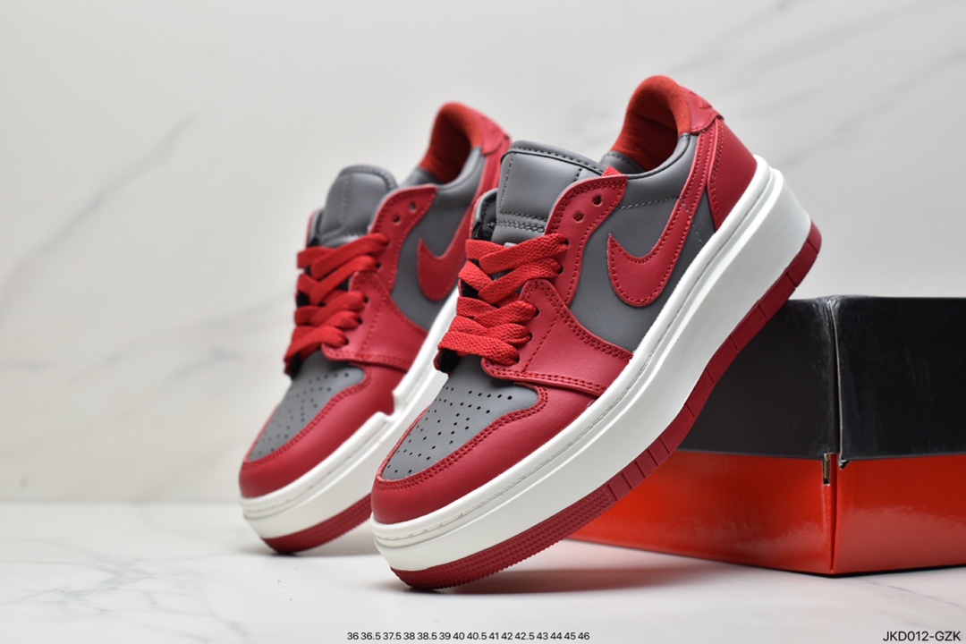 160 Air Jordan 1 Elevate Low SE "Bred"’ 厚底复古篮球鞋DH7004