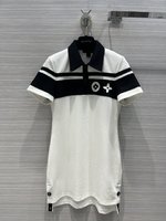 Louis Vuitton Clothing Dresses Polo Embroidery Cotton Spring/Summer Collection