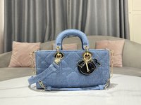 Dior Bags Handbags Blue Denim Lady