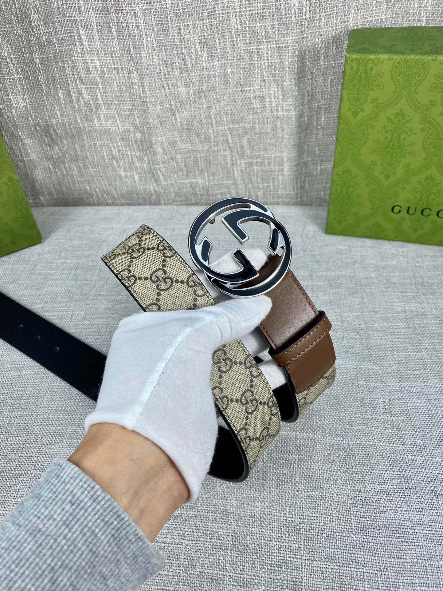 宽度4.0cmgucci这款腰带在2