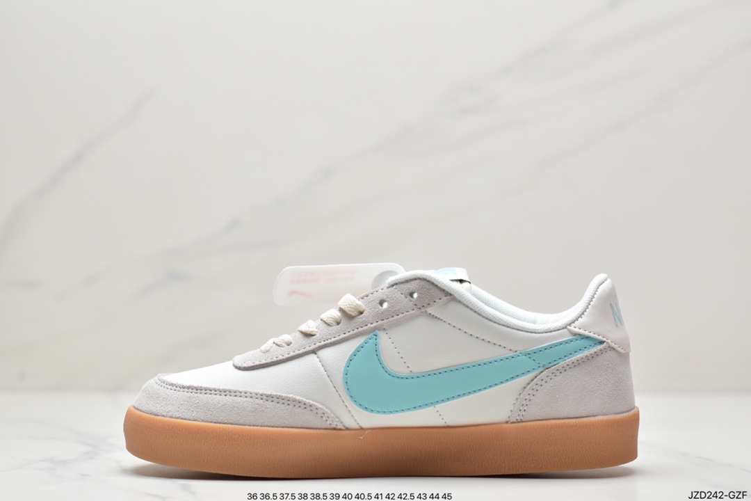 140 耐克板鞋 生胶米白绿色 复古板鞋J.Crew x Nike 联名 Killshot II Leather 采用米白色皮革432997-111