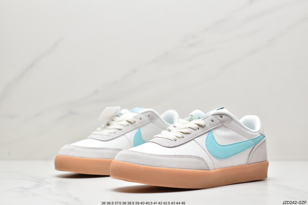 140 耐克板鞋 生胶米白绿色 复古板鞋J.Crew x Nike 联名 Killshot II Leather 采用米白色皮革432997-111