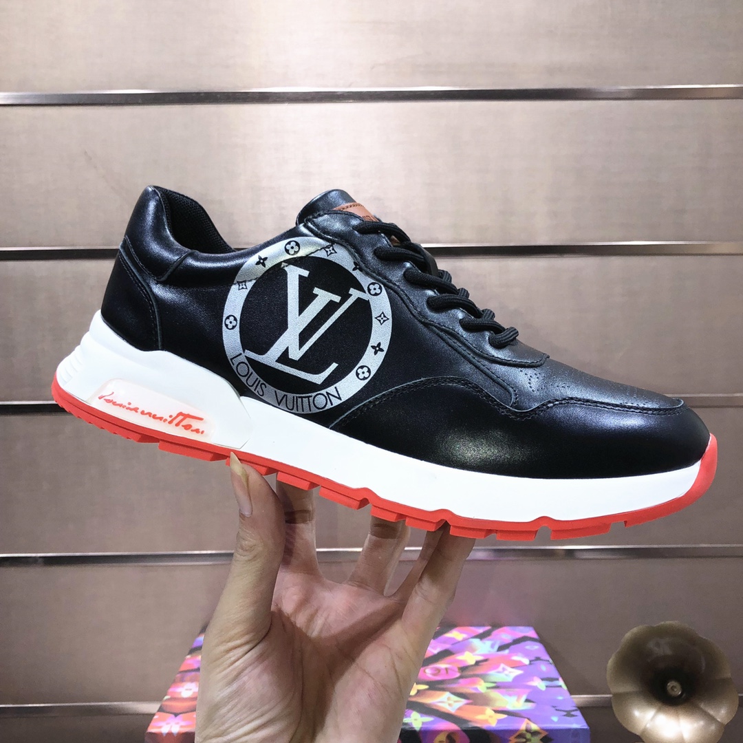 Louis Vuitton Replicas
 Casual Shoes Men Cotton Cowhide Fabric Rubber Casual