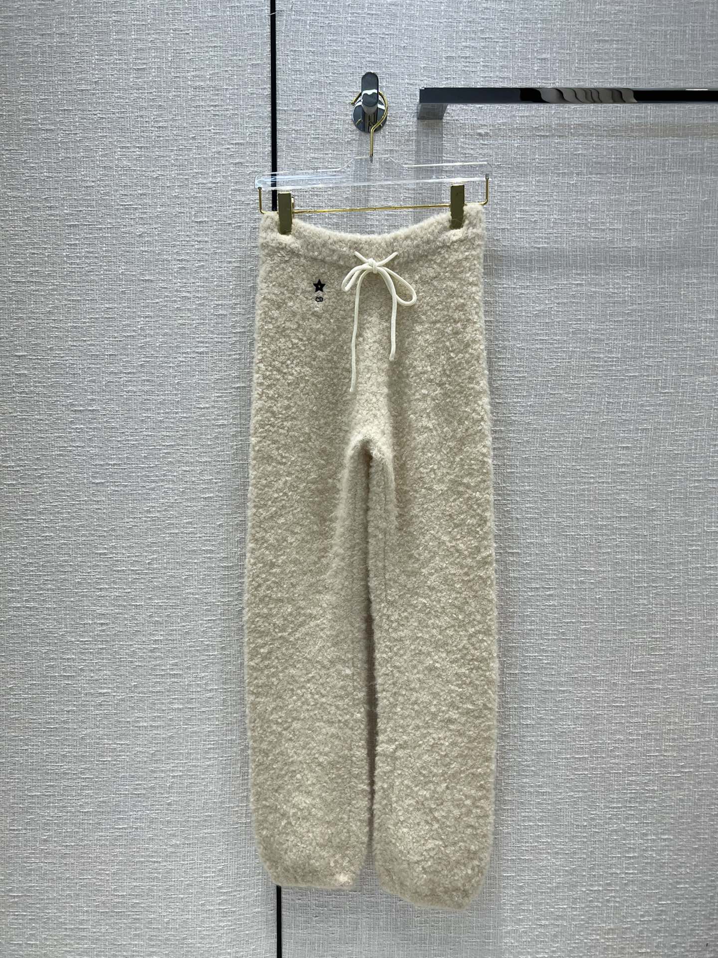 Dior Clothing Pants & Trousers Embroidery Knitting Lambswool Fall Collection Casual