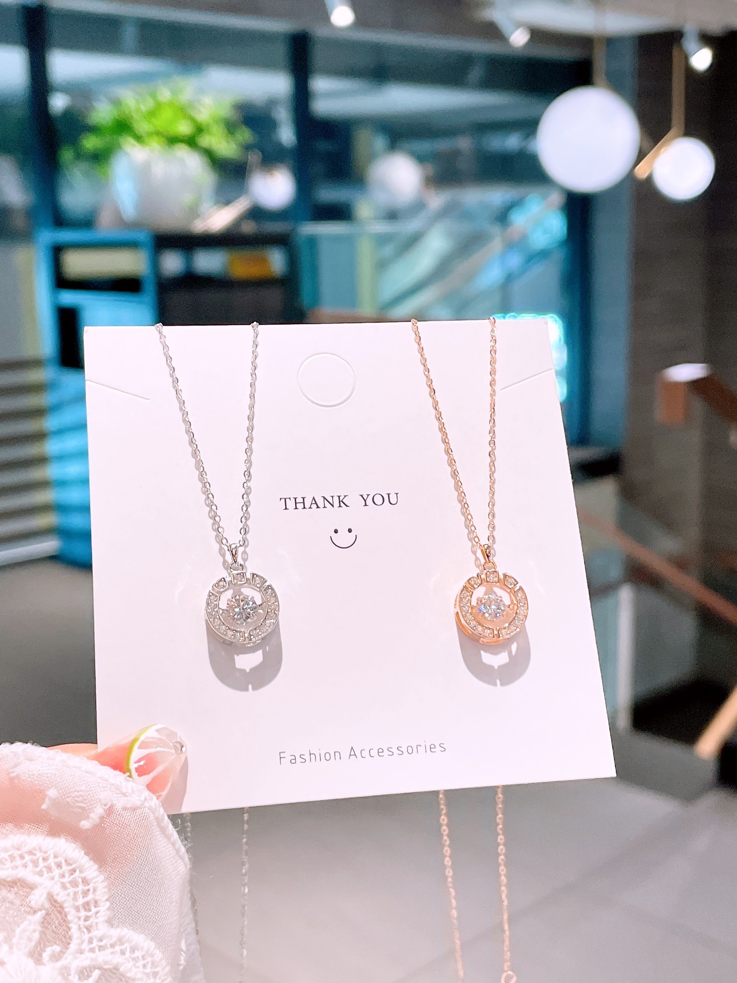 925 Silber Kette Romantisch Party Silber