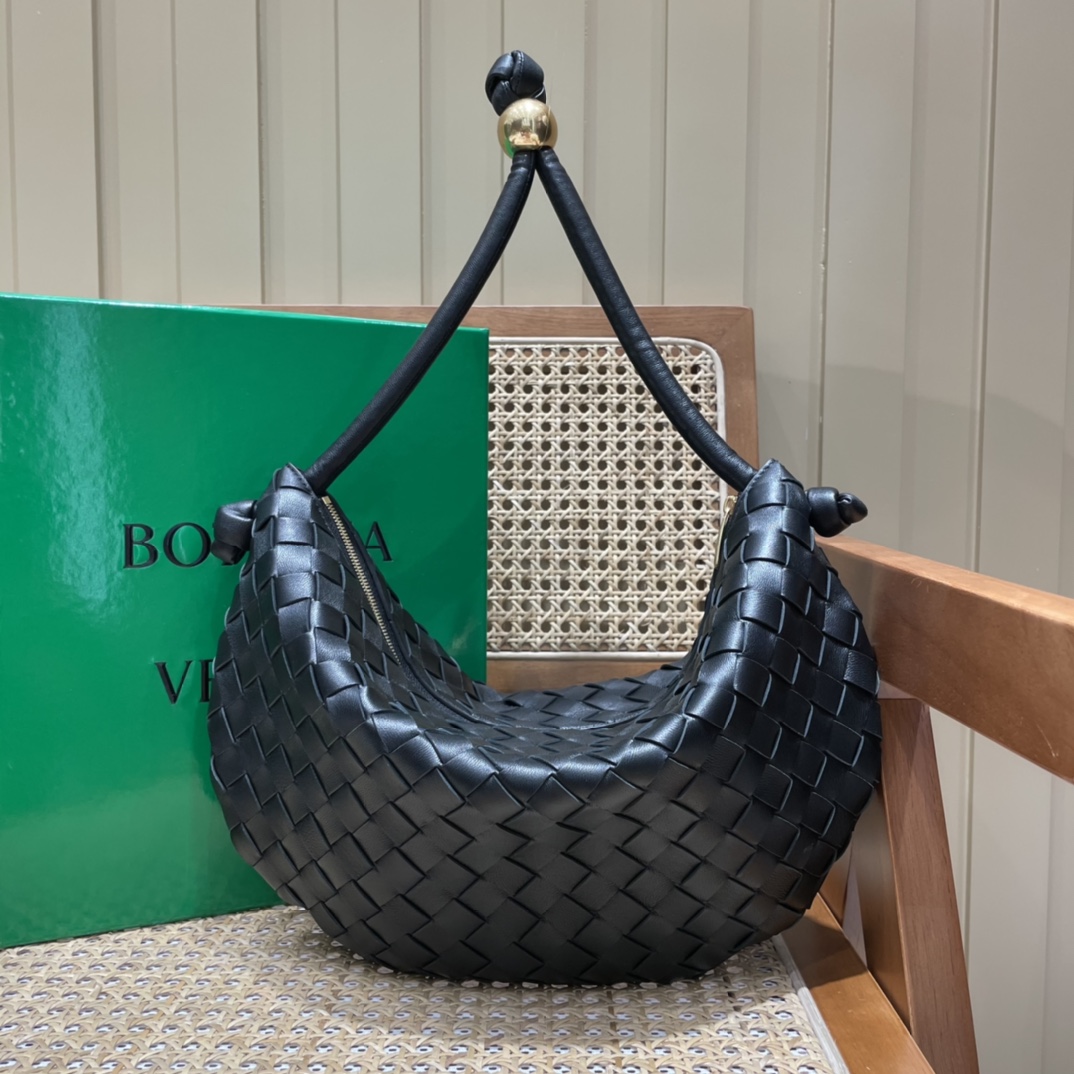 Bottega Veneta葆蝶家 TURN 40CM BAG 701024黑色