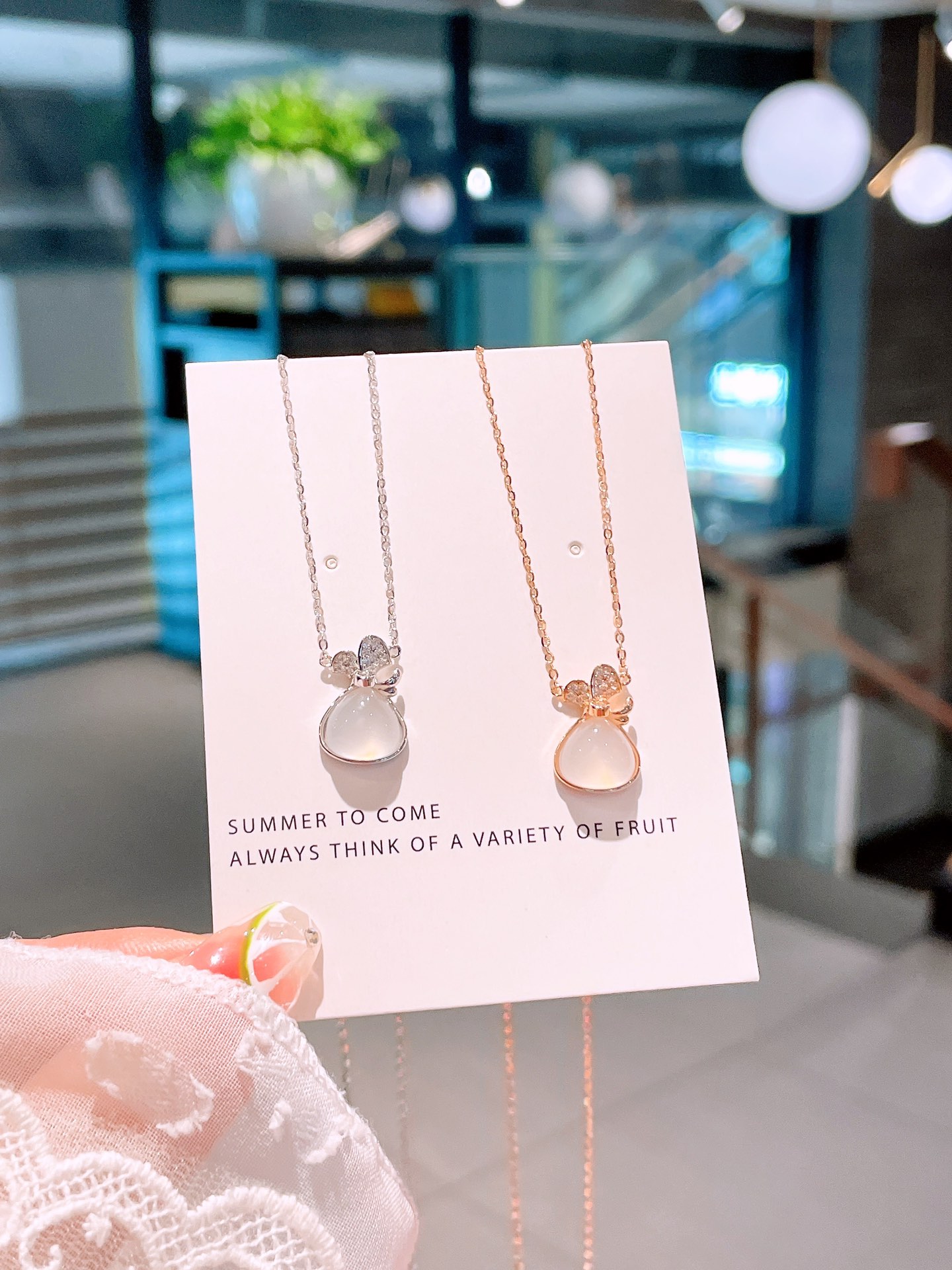 Solid Silver Necklace Girly Valentine's Day Silver