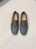 Louis Vuitton Shoes Moccasin Calfskin Cowhide