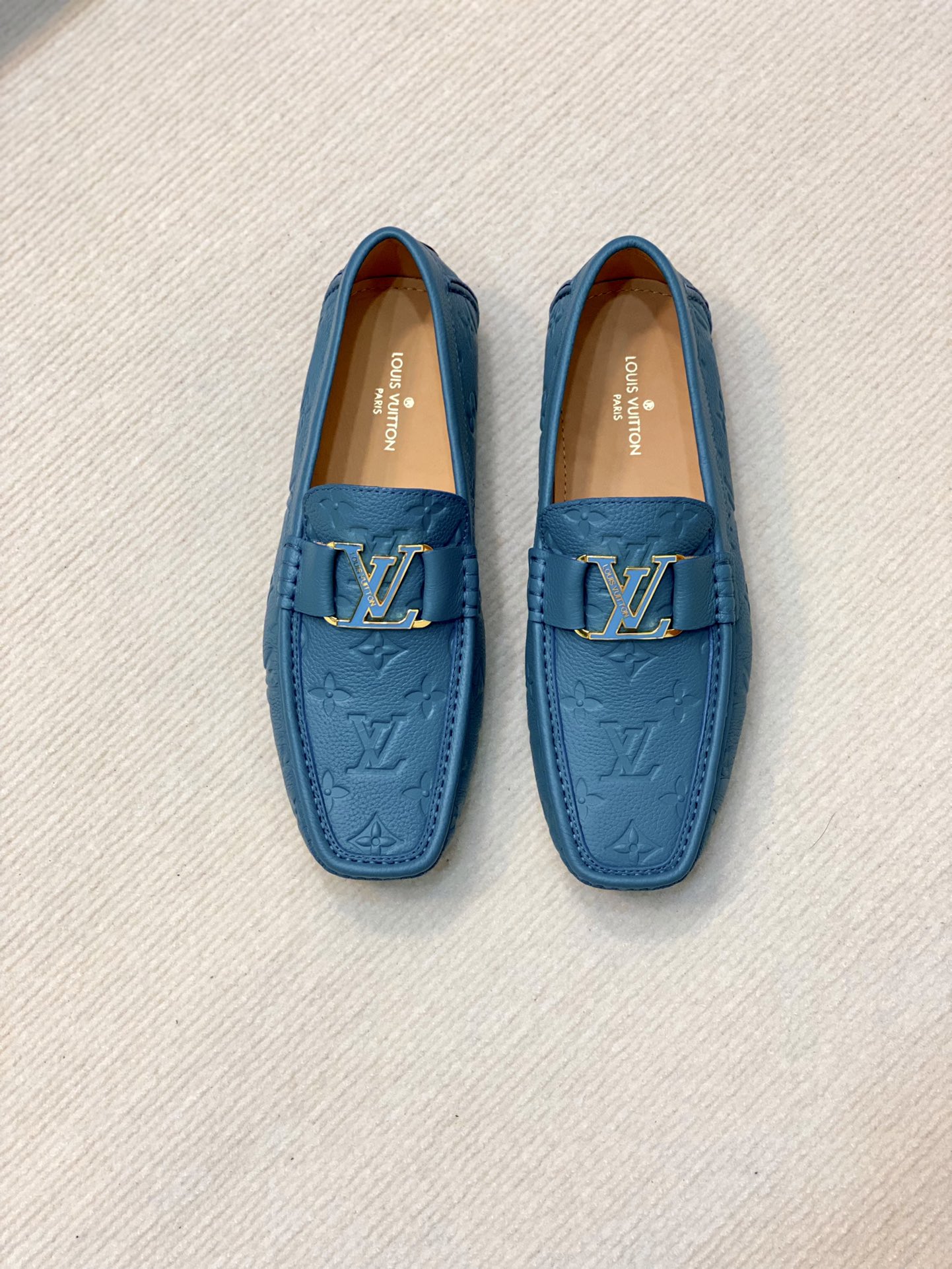 Louis Vuitton Shoes Moccasin Replcia Cheap From China
 Calfskin Cowhide