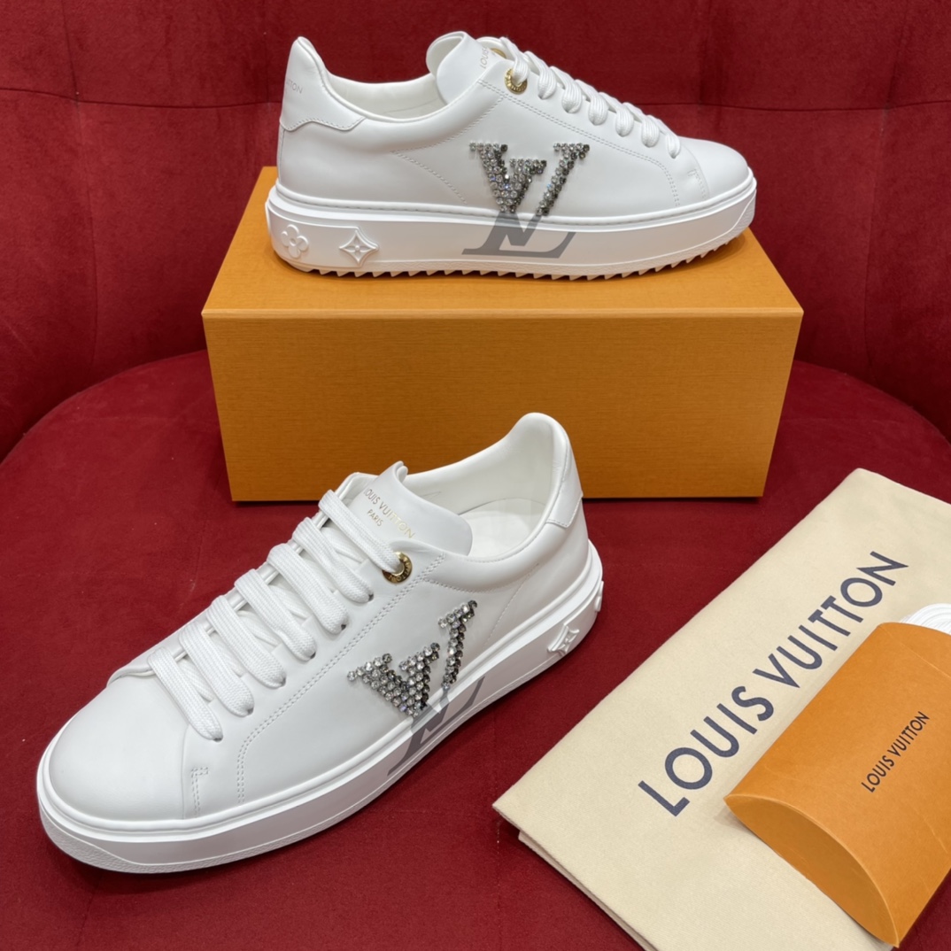 LV/路易威登   镶钻拼接logo驴牌女士运动鞋