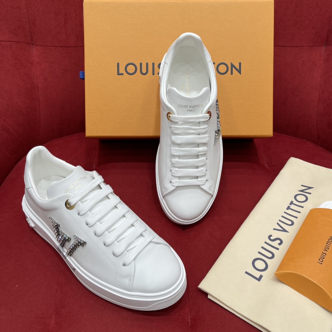 LV/路易威登   镶钻拼接logo驴牌女士运动鞋