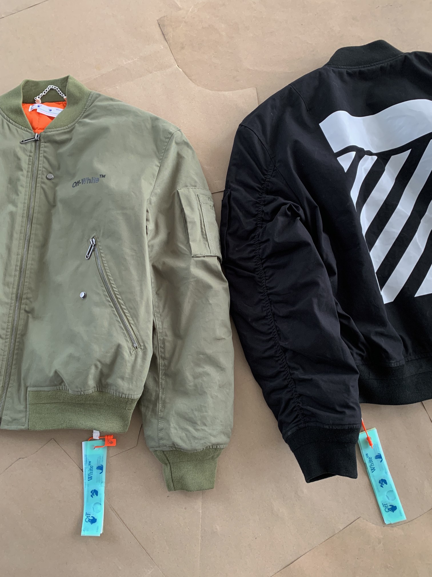 off white OW2022fw秋冬新款充棉飞行夹克外套