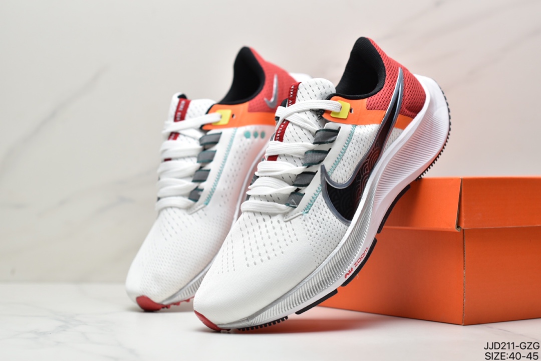 Nike Zoom Pegasus 38 Moon Landing 38 Generation Series Nine Needle Eye Mesh Breathable Cushioning Speed ??Running Shoes