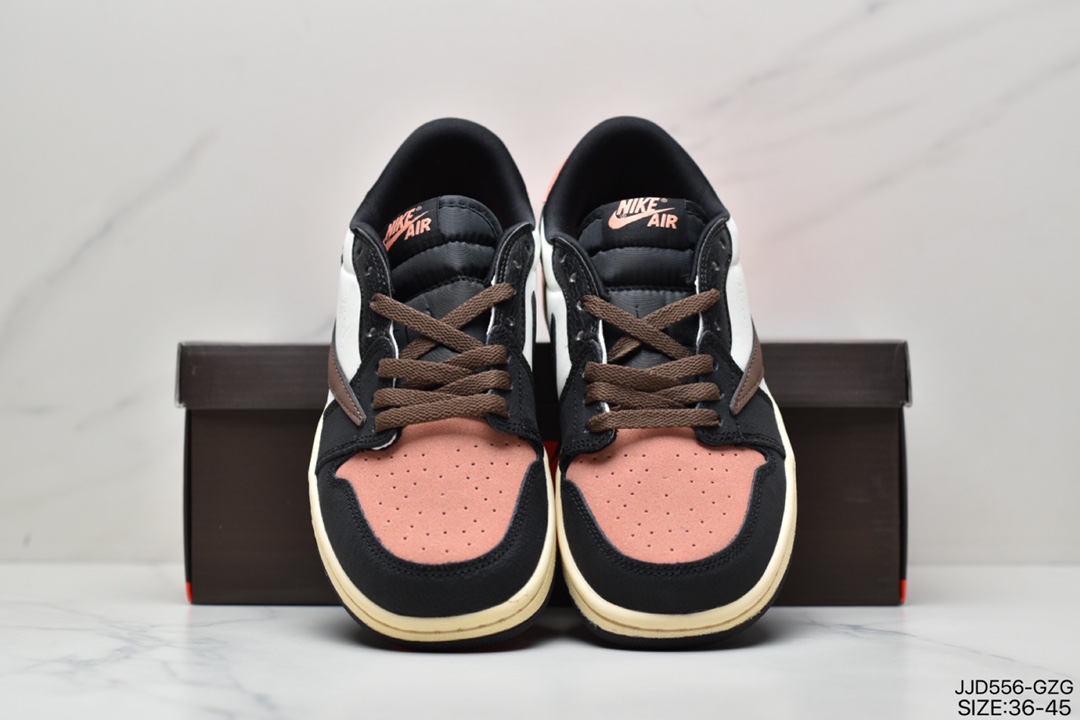 130 携手当红嘻哈歌手特拉维斯·斯科特Travis Scott x Nike Air Jordan 1 Low OG SP”White/Blue”AJ1乔丹一代