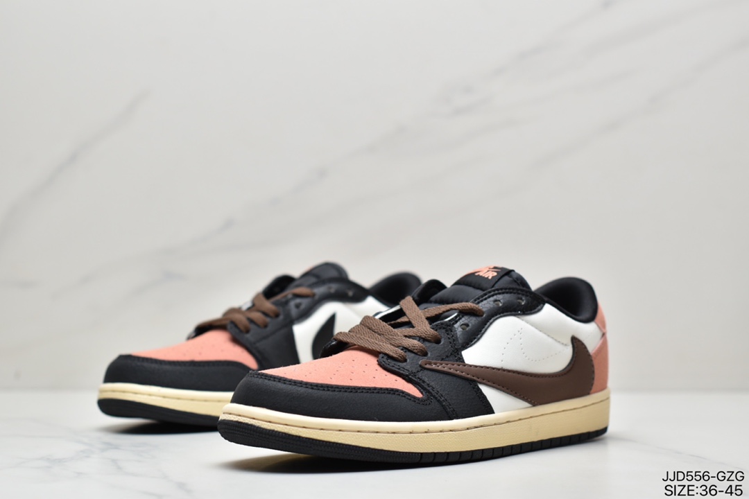 130 携手当红嘻哈歌手特拉维斯·斯科特Travis Scott x Nike Air Jordan 1 Low OG SP”White/Blue”AJ1乔丹一代