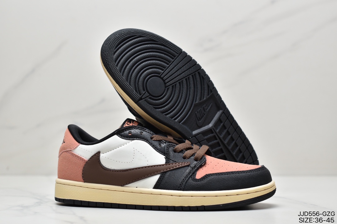 130 携手当红嘻哈歌手特拉维斯·斯科特Travis Scott x Nike Air Jordan 1 Low OG SP”White/Blue”AJ1乔丹一代