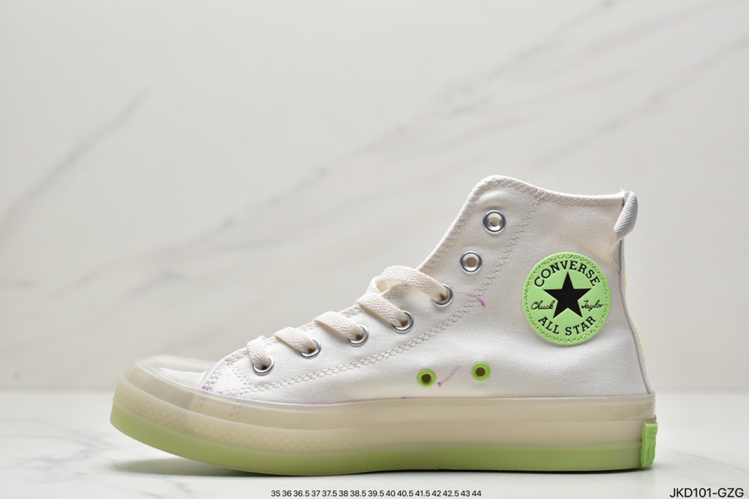 Converse Converse All Star Lift thick bottom embroidered small flowers spring warm flowers thick bottom shoes AO0416C