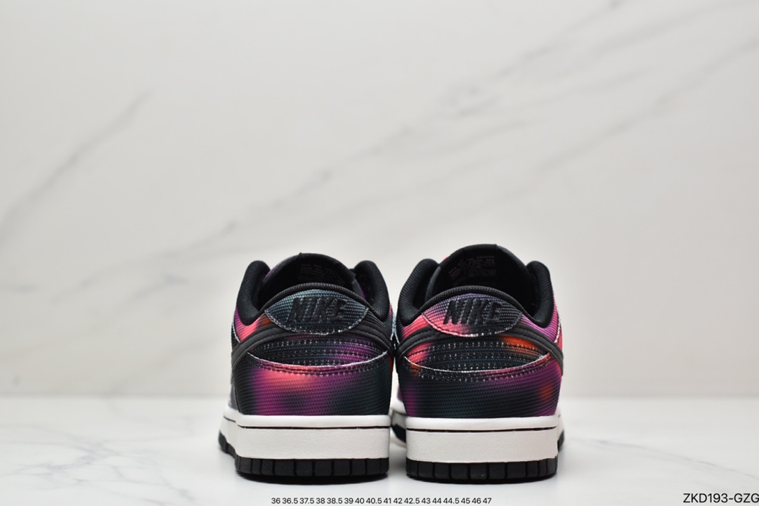 Nike Dunk Low ”Graffiti” Street Graffiti Black Purple Tie-Dye SB Low-Top Sports Casual Sneakers DM0108-002