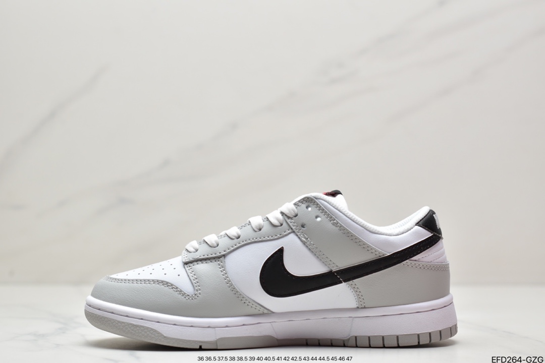 Pure original SB Dunk Low white gray black pure original manufacturer highly recommend DR9654-001