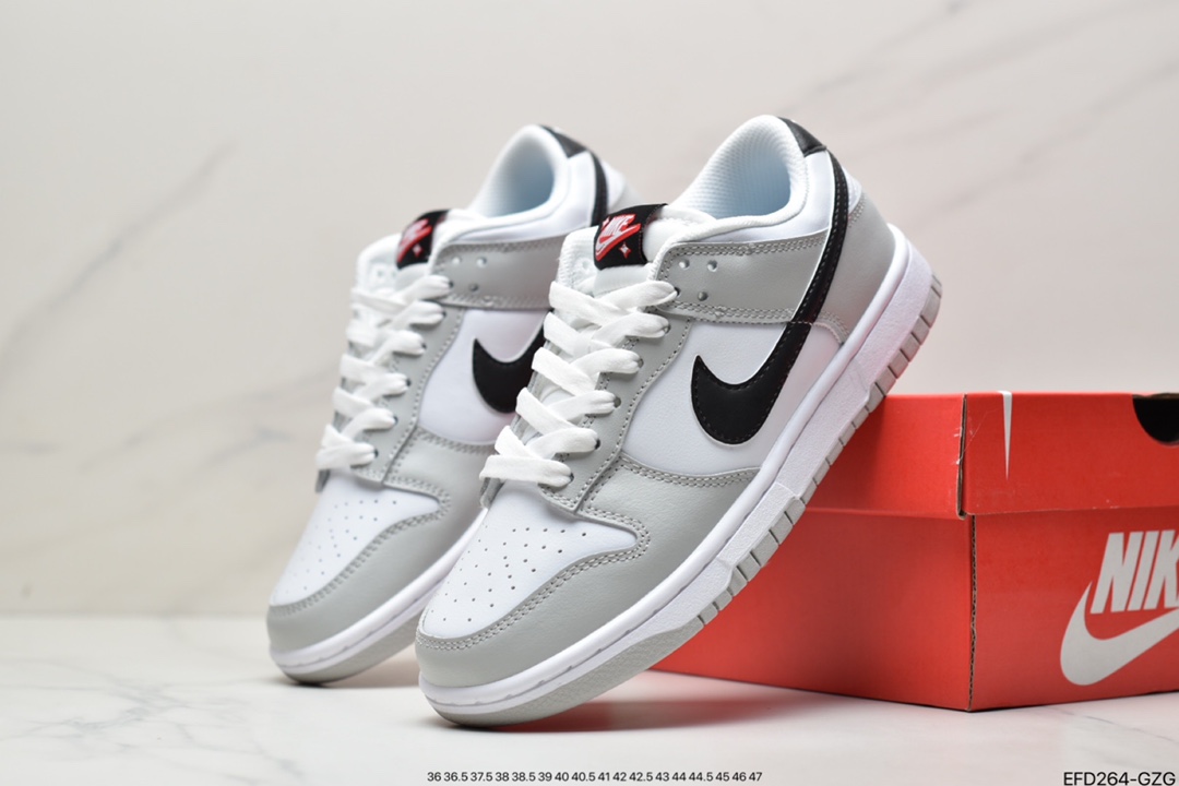 Pure original SB Dunk Low white gray black pure original manufacturer highly recommend DR9654-001