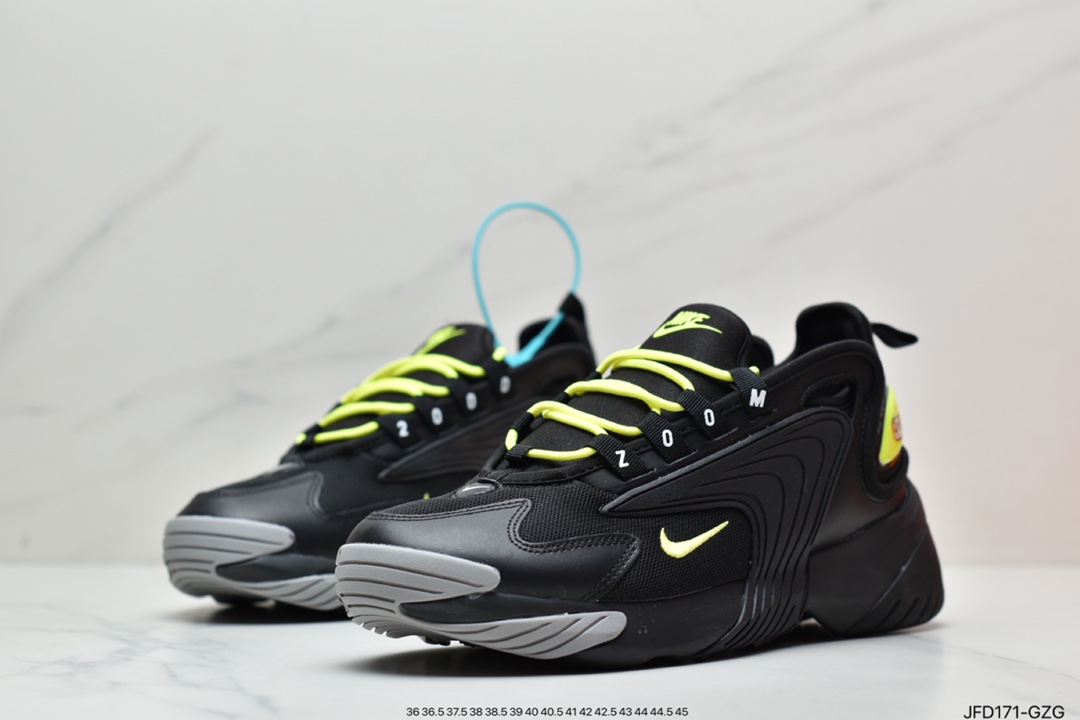 170 纯原版本 Nike Zoom +2K Sneaker”White/Grey/Black”2000#纯原混卖级别 AO0269-401