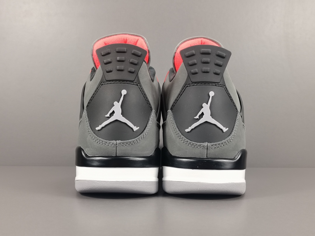 
【OG版：乔4】黑灰红 红外线Air Jordan 4 Retro＂lnfared＂男女同款
货号：D