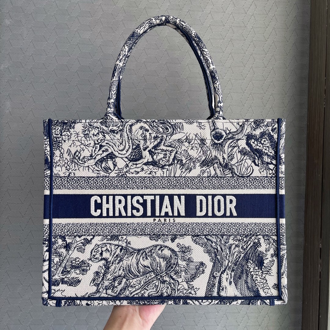 Dior Book Tote Handbags Tote Bags Blue