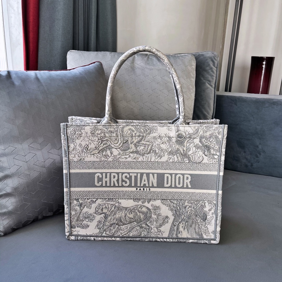 New 2023
 Dior Book Tote Handbags Tote Bags Grey