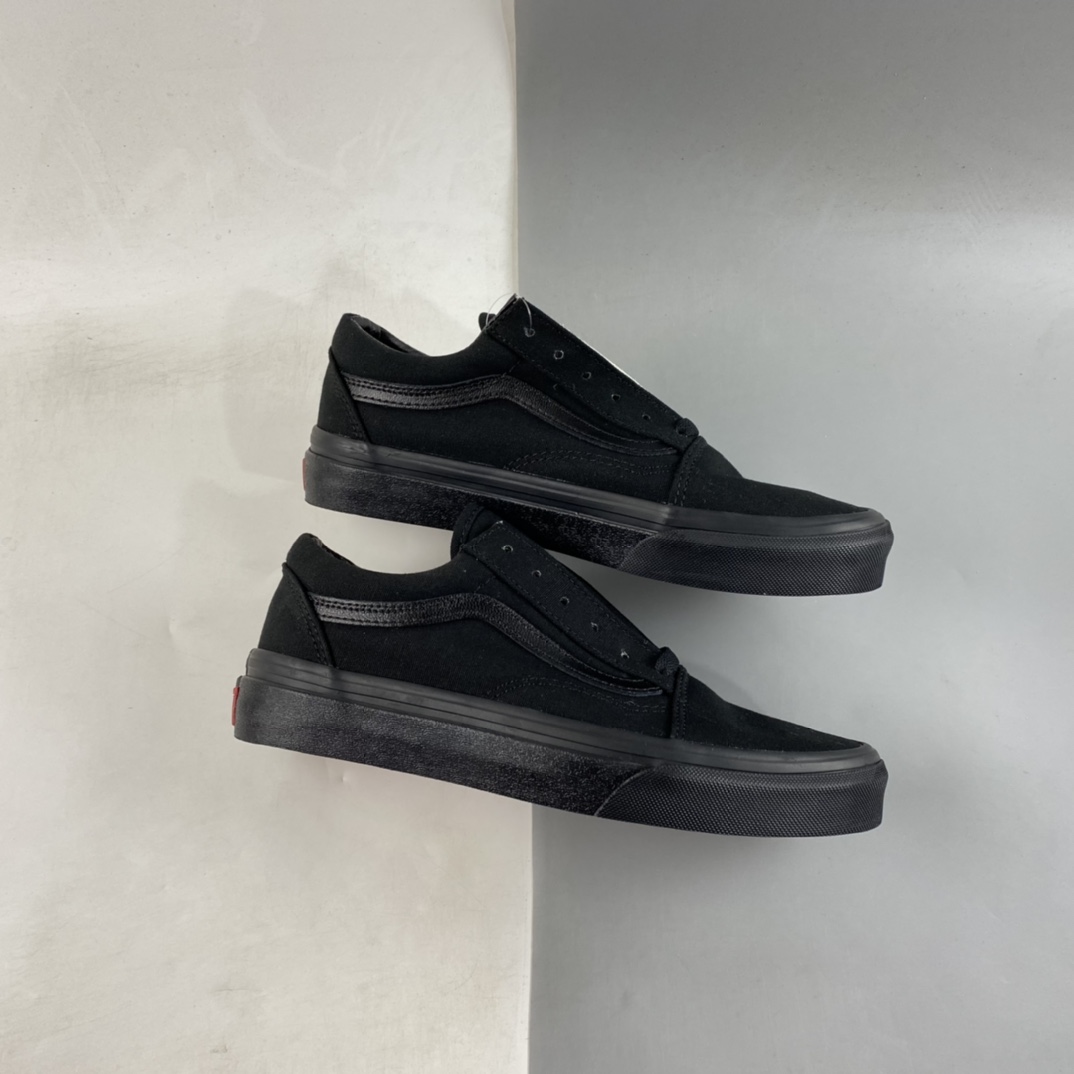 Vans Old Skool Vans Official Classic All Black All-match Trend Professional Skateboard Shoes VN000D3HBKA