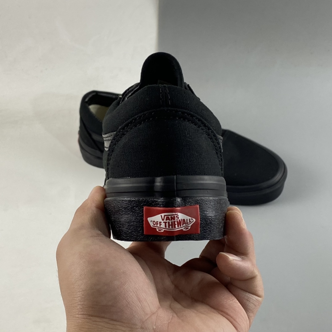 Vans Old Skool Vans Official Classic All Black All-match Trend Professional Skateboard Shoes VN000D3HBKA