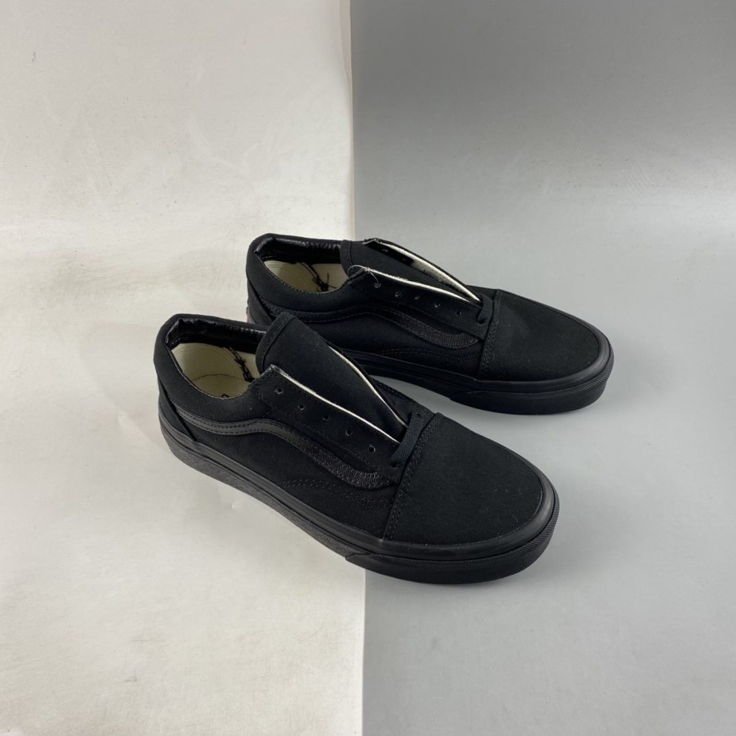 Vans Old Skool Vans Official Classic All Black All-match Trend Professional Skateboard Shoes VN000D3HBKA