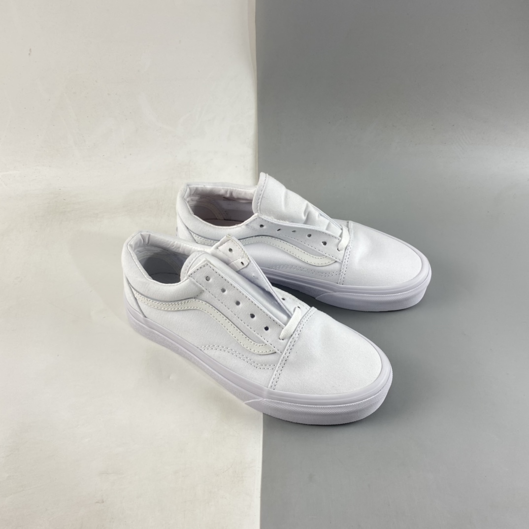 P150  Vans Old Skool 范斯官方 经典全白百搭潮流职业滑板鞋  VN000D3HW00