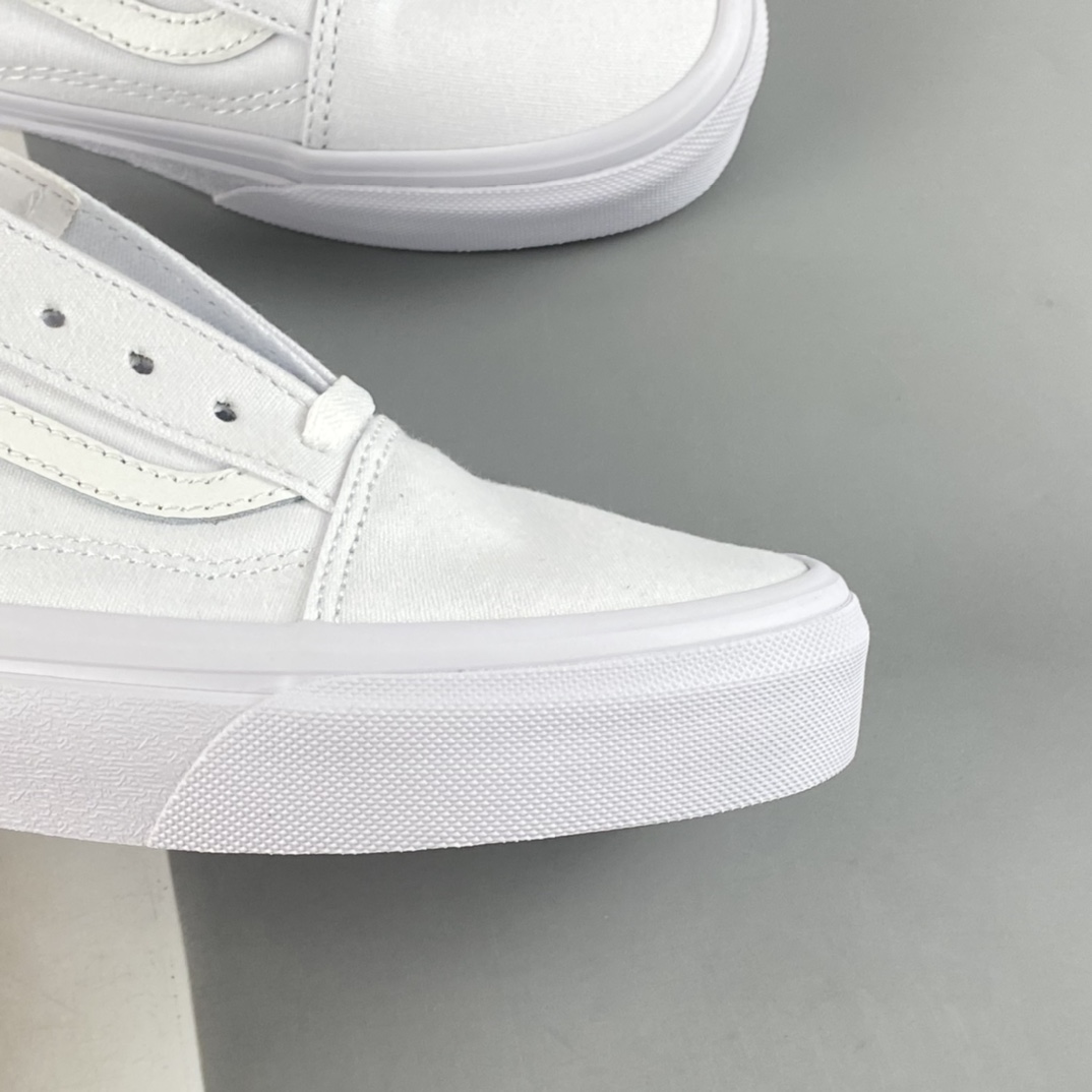 P150  Vans Old Skool 范斯官方 经典全白百搭潮流职业滑板鞋  VN000D3HW00