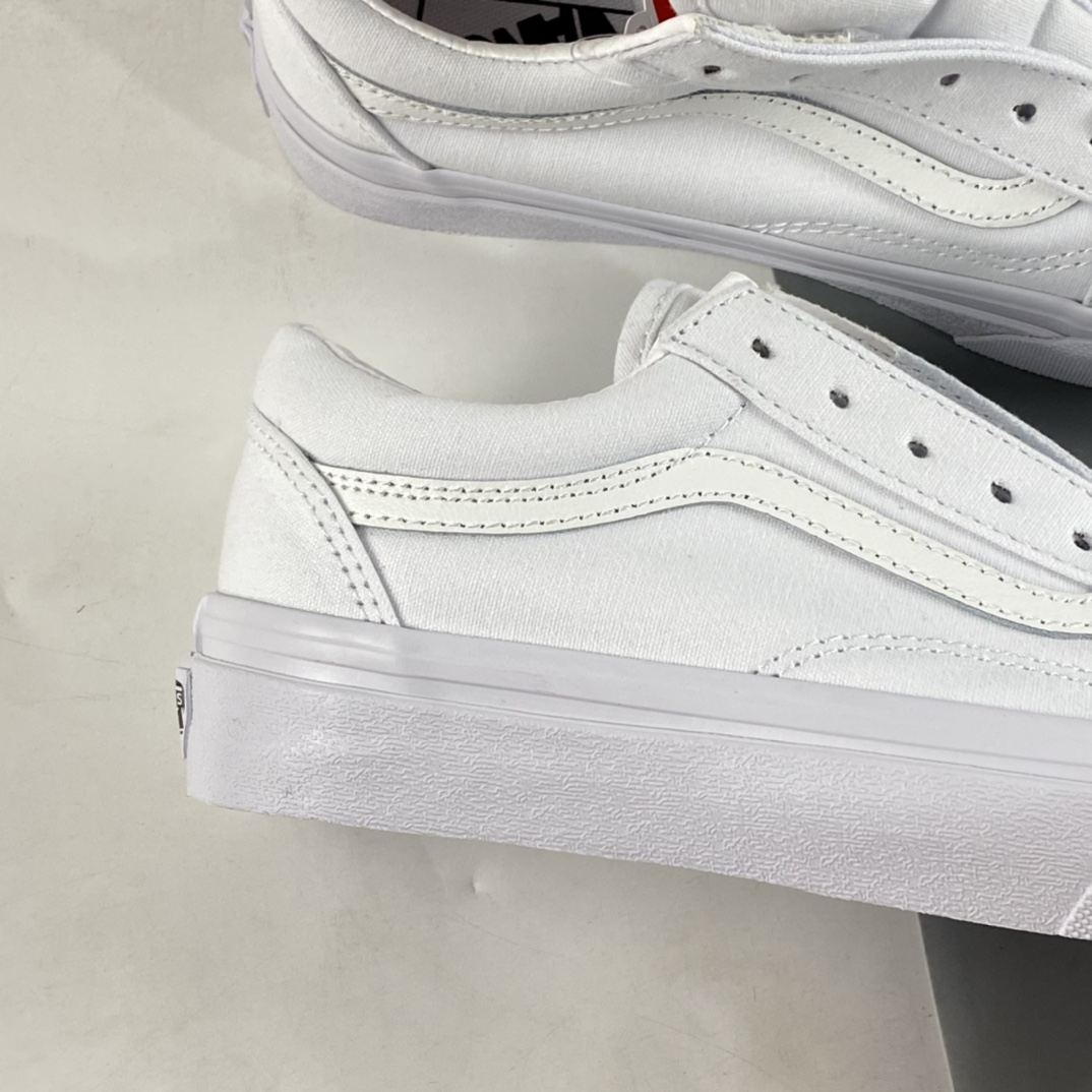 P150  Vans Old Skool 范斯官方 经典全白百搭潮流职业滑板鞋  VN000D3HW00