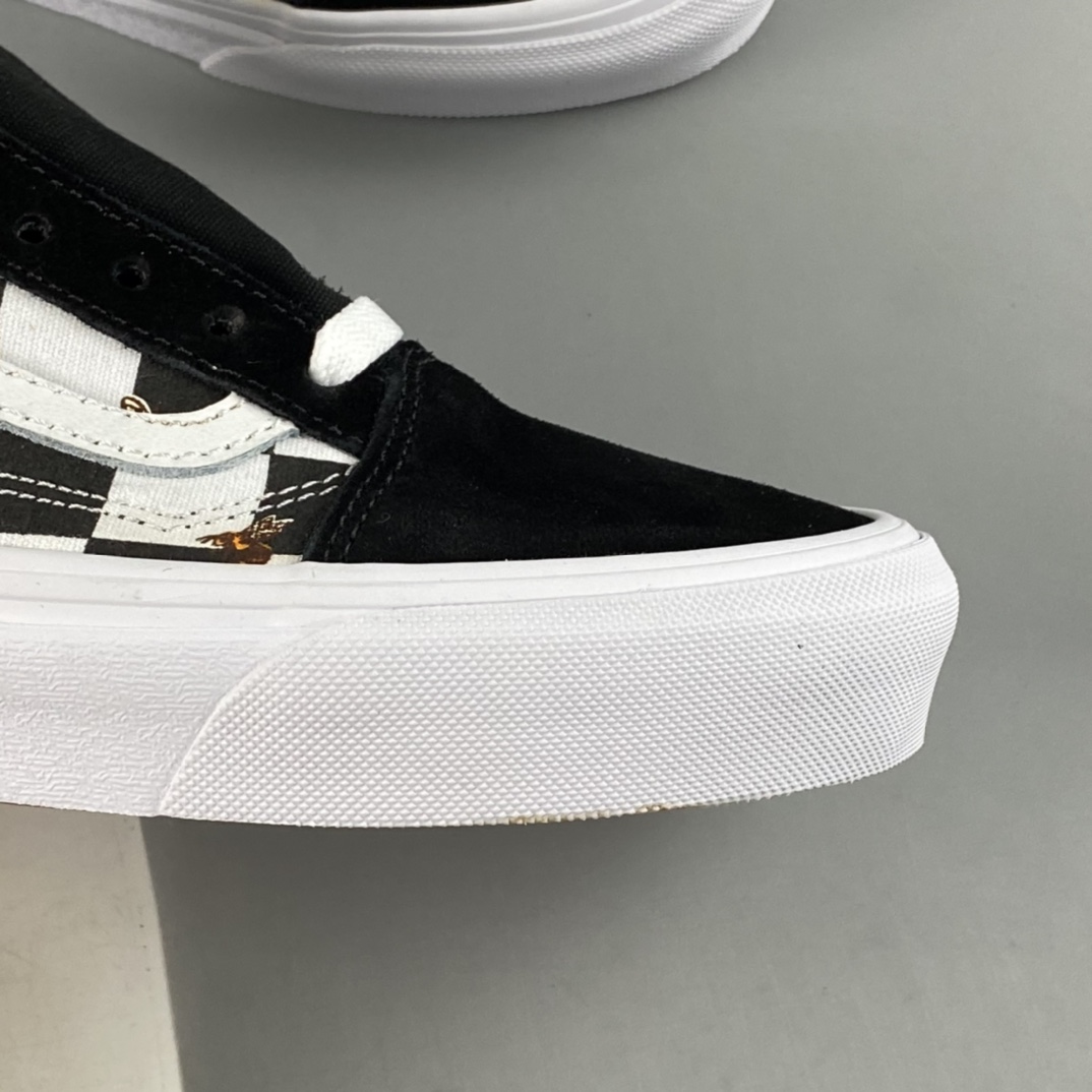 Vans Old Skool Vans official black and white checkerboard small bee classic series low-top canvas shoes VN0A3WKT9EH