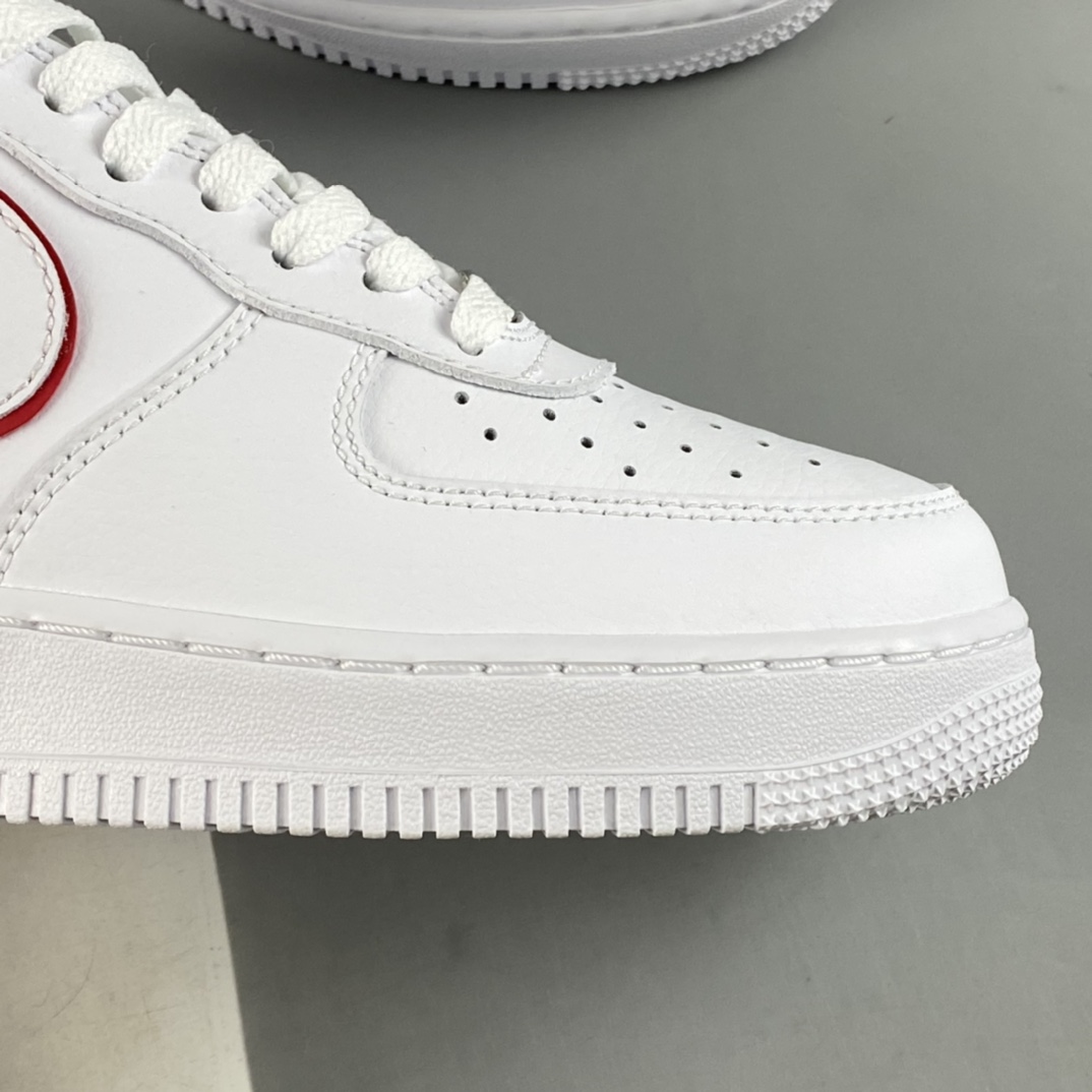 Nike Air Force 1 '07 Low”White/Red/Sliver JUST DO IT”Air Force One Classic Low Top All-match Casual Sneakers DQ0791-100