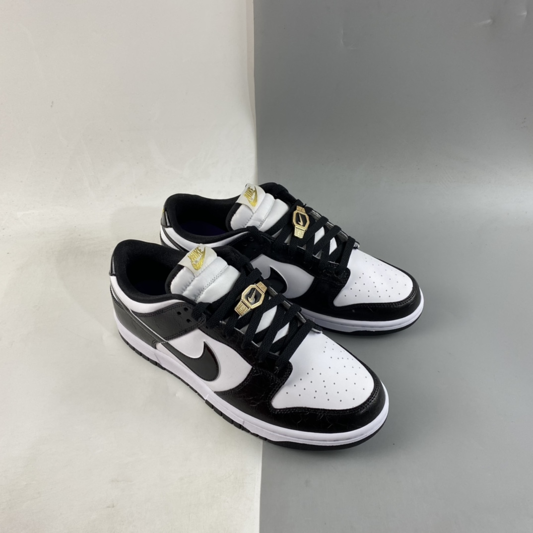 Nike Dunk LOW Retro ”World Champ” Black and White Panda Burst Crack DR9511-100