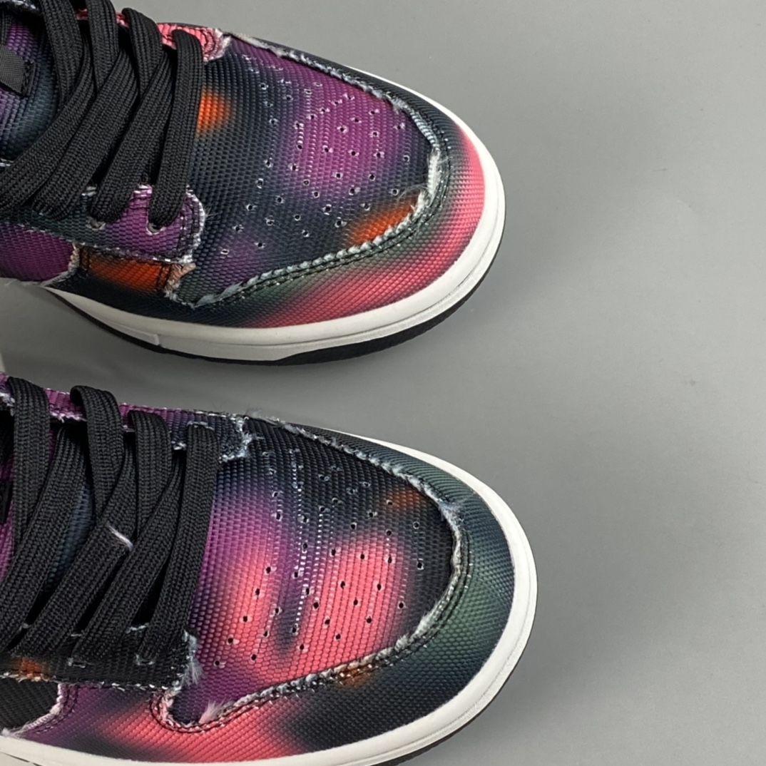 P380  Nike Dunk Low ”Graffiti” 街头涂鸦 黑紫扎染 SB低帮运动休闲板鞋 DM0108-002