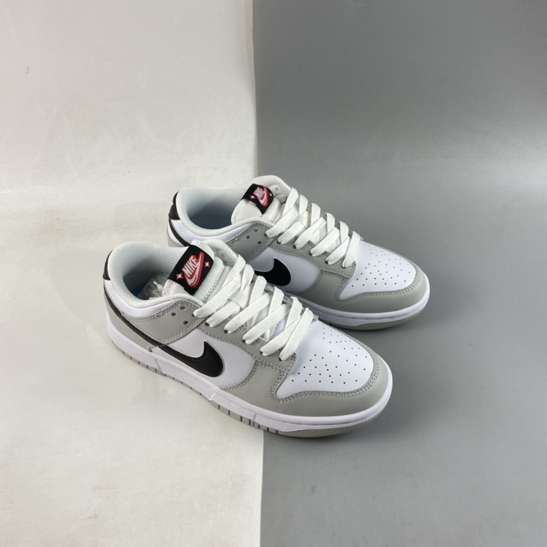 Nike Dunk SB Low Gray White Black Scratch SB Low Top Sports Casual Sneakers DR9654-001