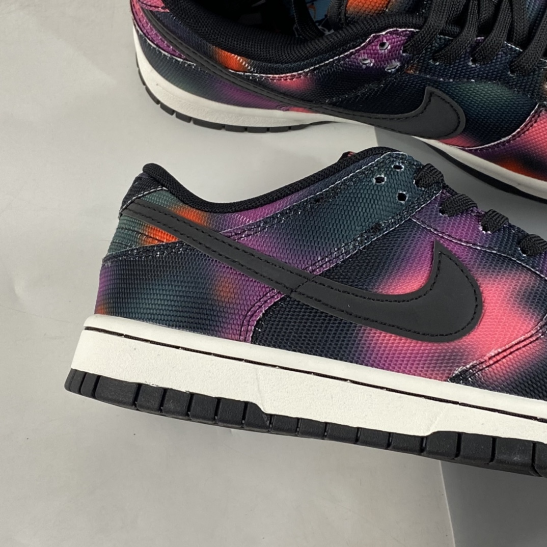 P260  Nike Dunk Low ”Graffiti” 街头涂鸦 黑紫扎染 SB低帮运动休闲板鞋 DM0108-002