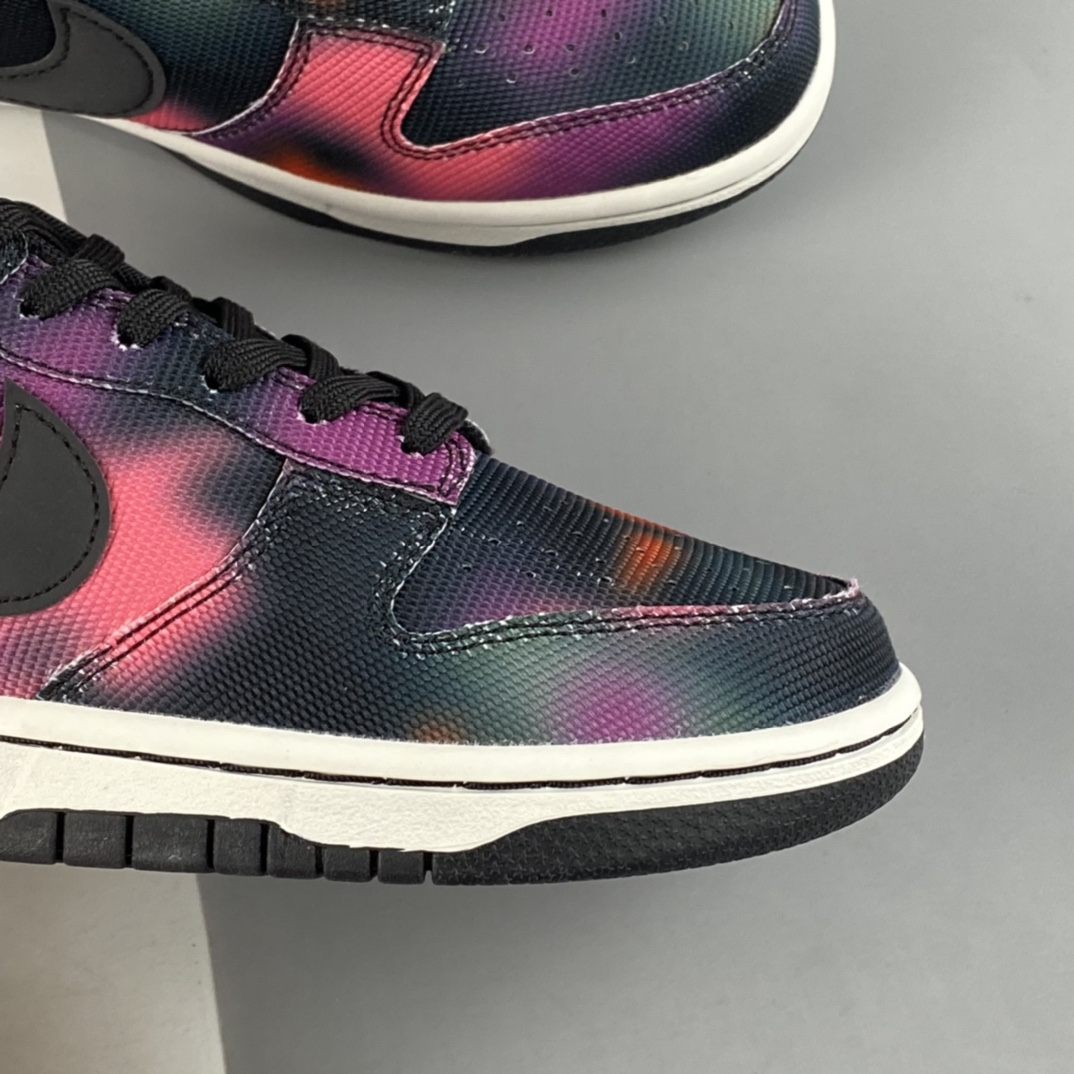 P260  Nike Dunk Low ”Graffiti” 街头涂鸦 黑紫扎染 SB低帮运动休闲板鞋 DM0108-002