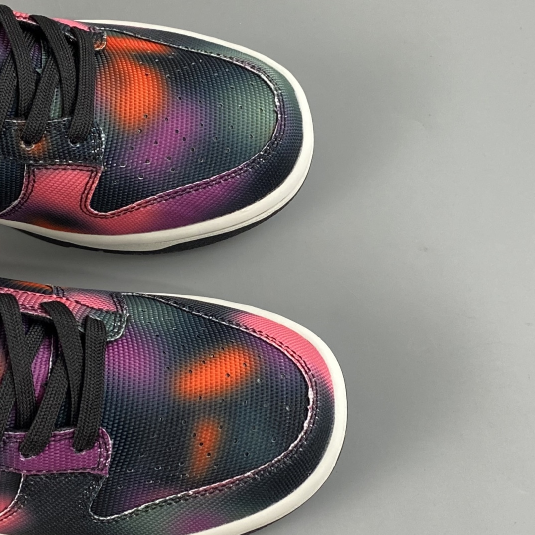 P260  Nike Dunk Low ”Graffiti” 街头涂鸦 黑紫扎染 SB低帮运动休闲板鞋 DM0108-002