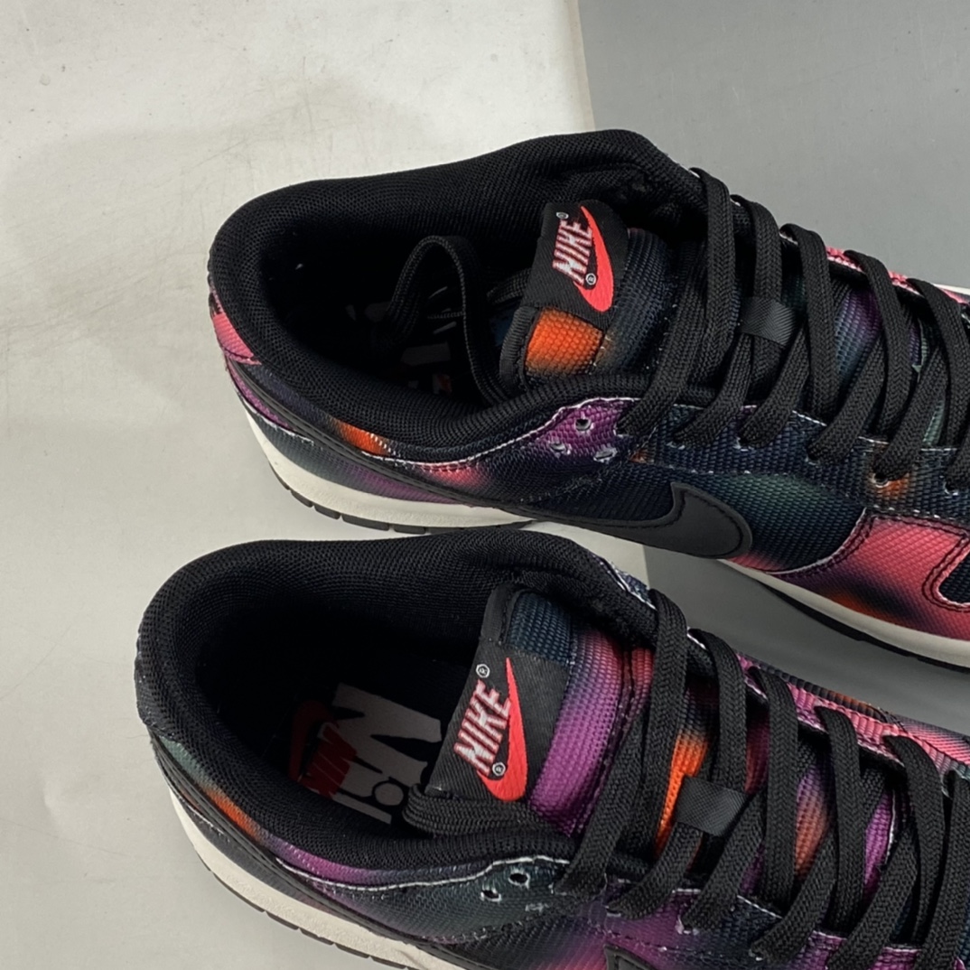 P260  Nike Dunk Low ”Graffiti” 街头涂鸦 黑紫扎染 SB低帮运动休闲板鞋 DM0108-002
