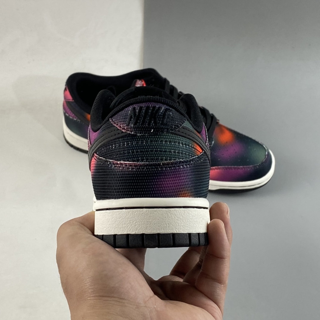 P260  Nike Dunk Low ”Graffiti” 街头涂鸦 黑紫扎染 SB低帮运动休闲板鞋 DM0108-002