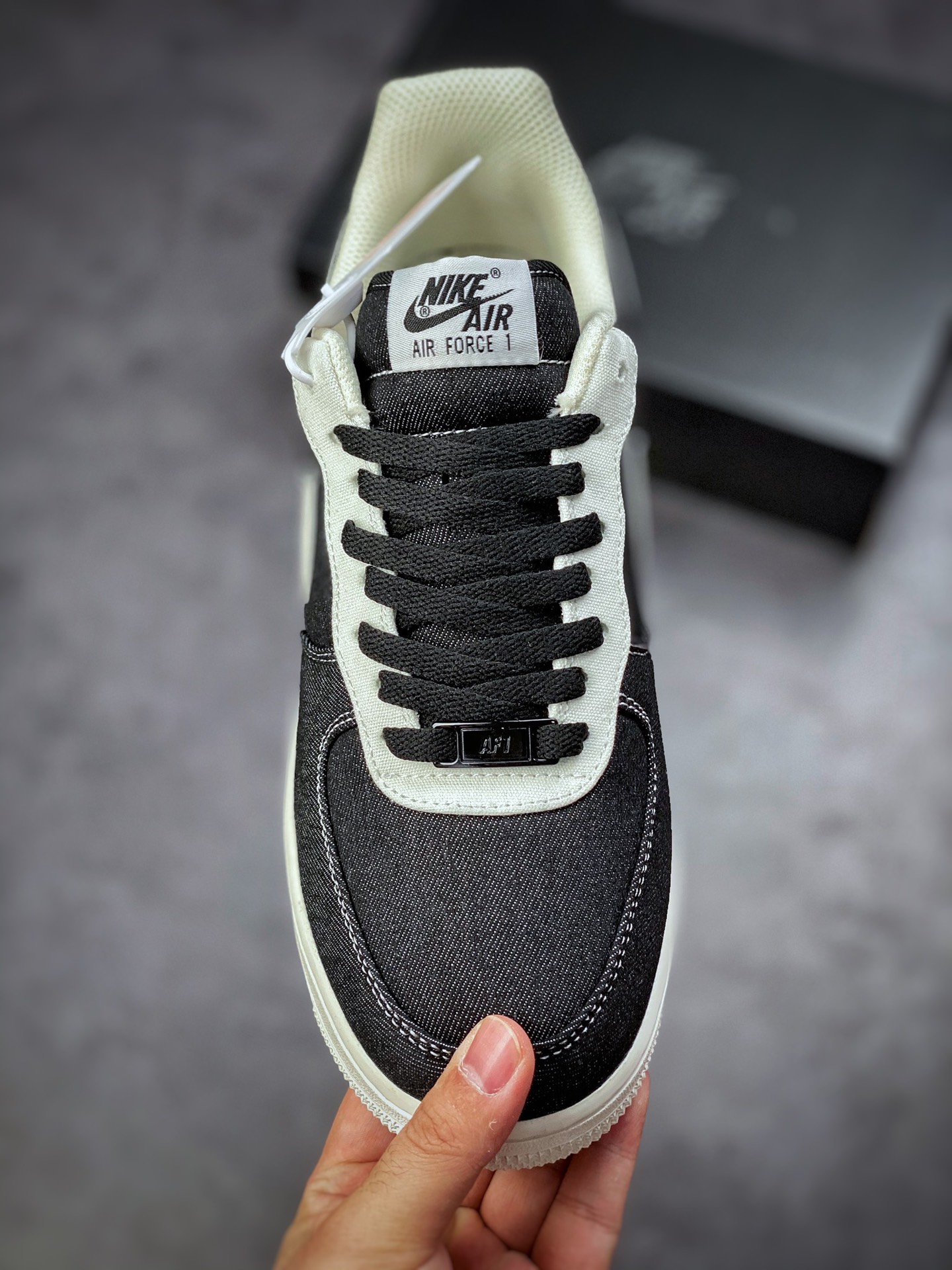 220 Nike Air Force 1 Low 07 牛仔黑 DG2296-001