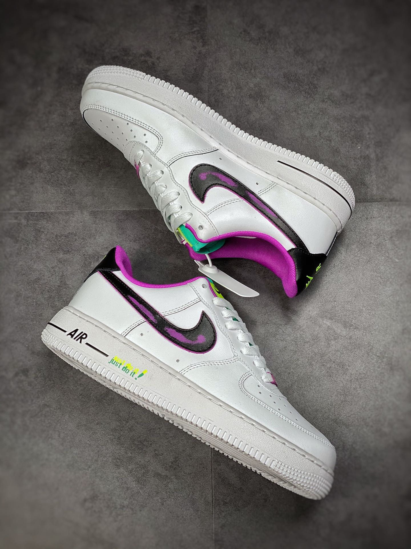 220 Nike Air Force 1 Low 07 白黑紫DX3933-100