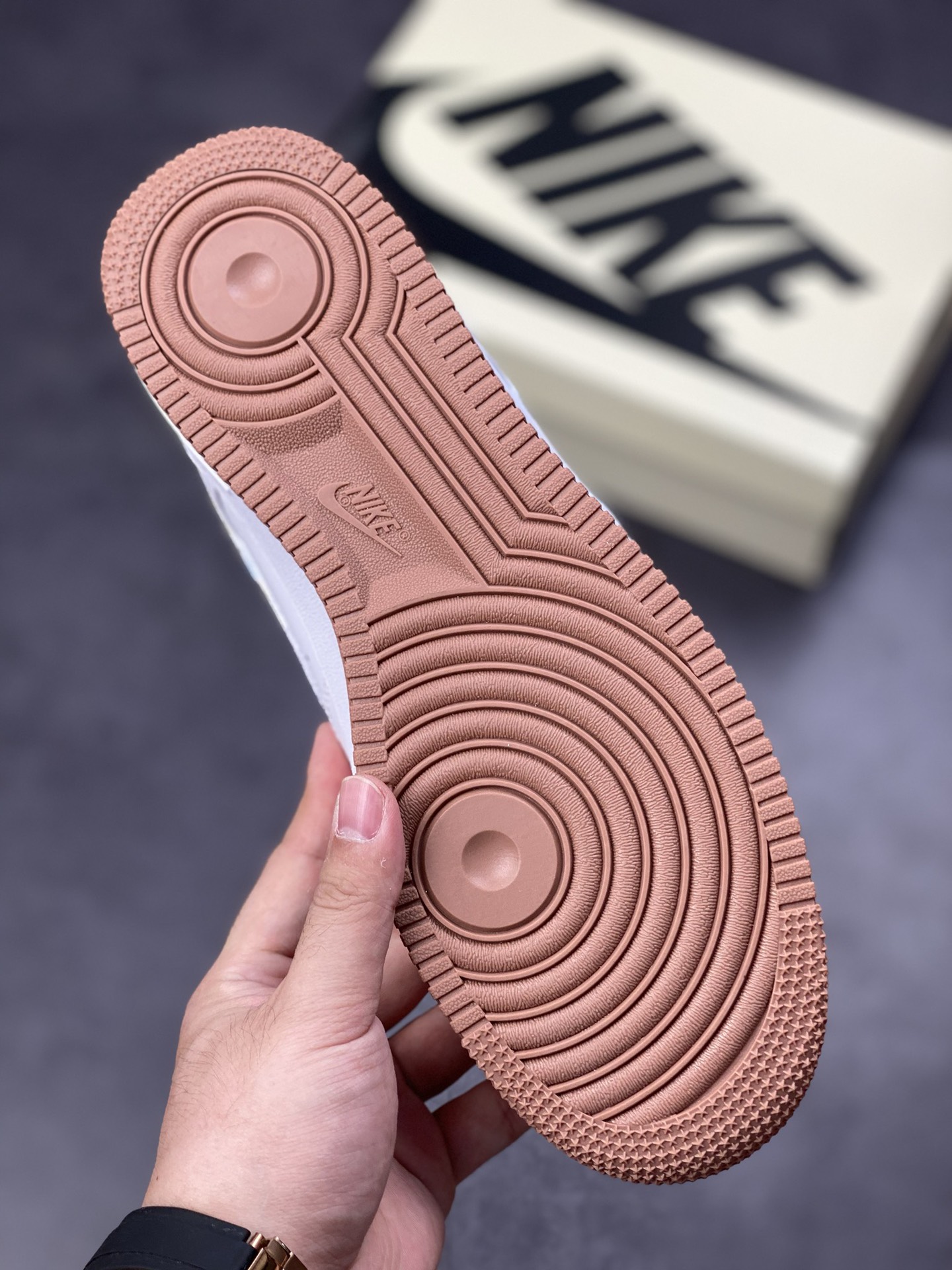 240 Nike Air Force 1 Low 07 白棕彩勾 AF1234-003