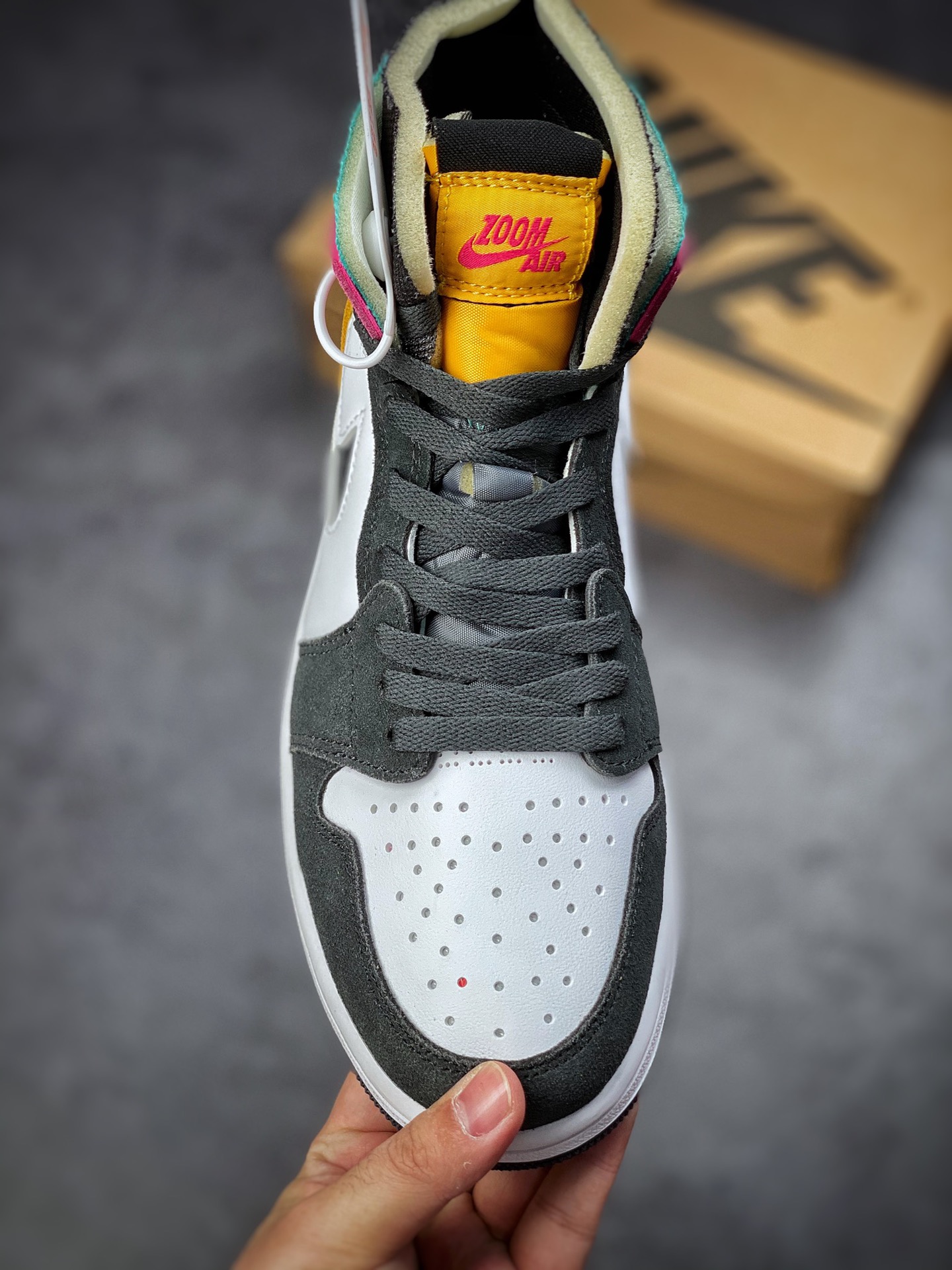280 Air Jordan 1 Zoom Air CMFT 白黑黄 大厂纯原级别 CT0978-016