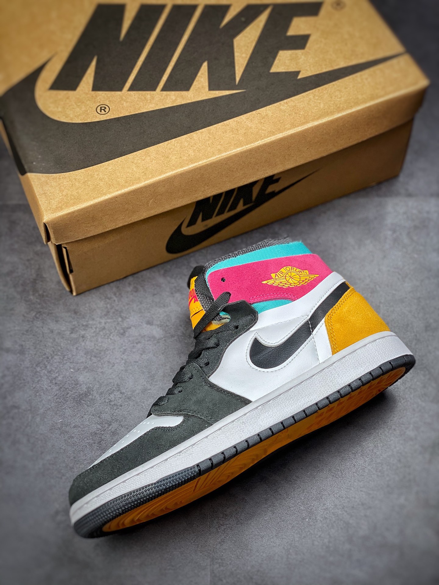 280 Air Jordan 1 Zoom Air CMFT 白黑黄 大厂纯原级别 CT0978-016