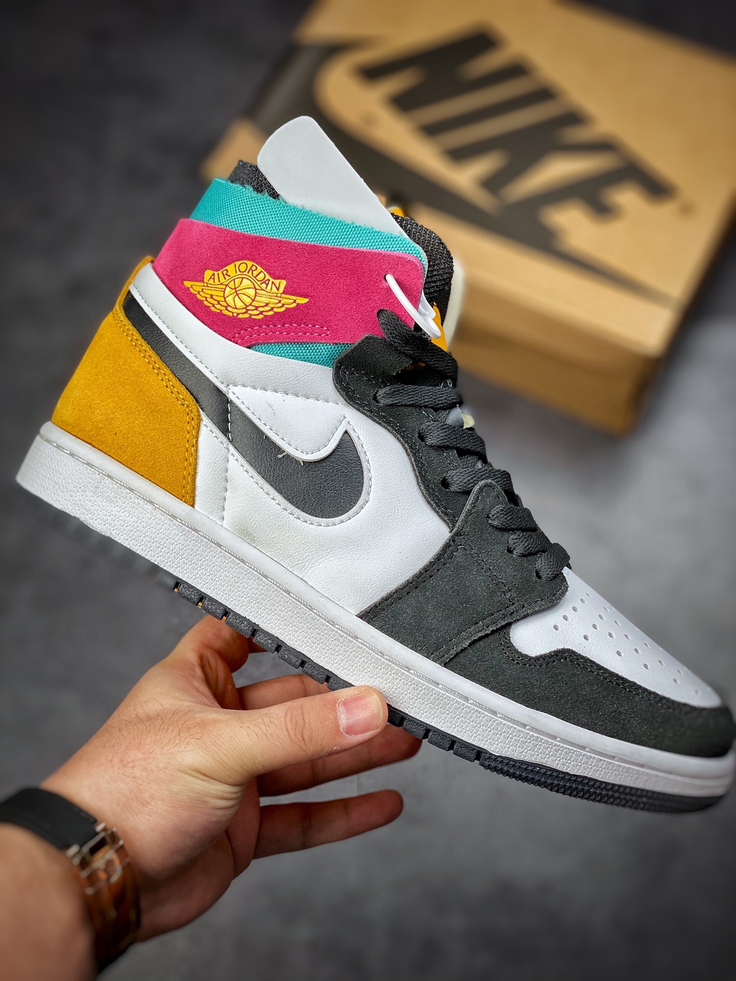 280 Air Jordan 1 Zoom Air CMFT 白黑黄 大厂纯原级别 CT0978-016